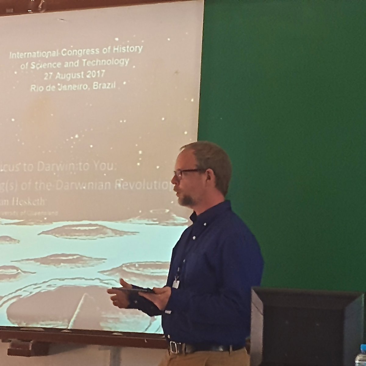 IASH_UQ's tweet photo. IASH researchers in action at the International Congress of History of Science and Technology in Rio de Janiero. #ICHST2017 https://t.co/3fU7wutdV5