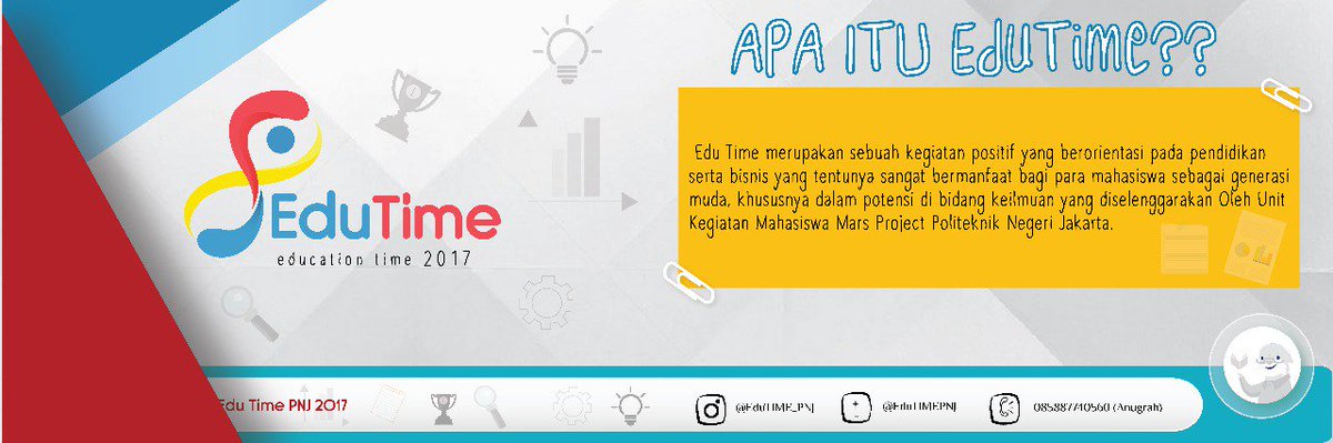 EduTIMEPNJ's tweet photo. Hai Sahabat Mars Project!

Udah tau kan sebentar lagi bakal ada event menarik yang bermanfaat dan edukatif?

Don't miss it guys 🎊 https://t.co/vUbt9UckWm
