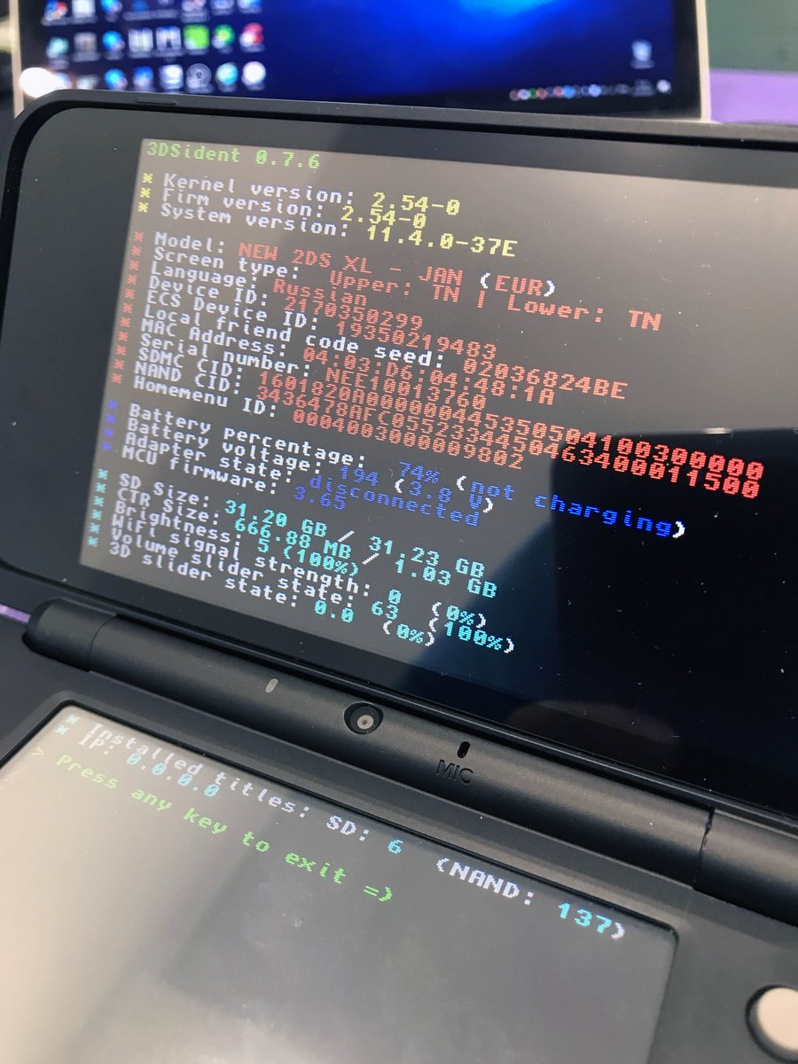 Freeplex's tweet image. Test-point Nintendo NEW 2DS XL for reading e-MMC