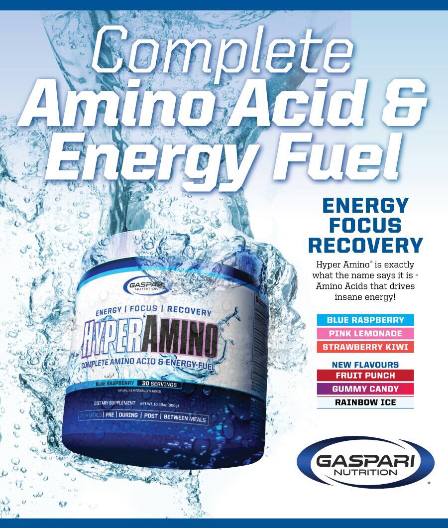 If you didn't catch it earlier new flavours of HyperAmino <a href="/GaspariUK/">Gaspari Nutrition UK</a> <a href="/TeamGaspari/">Gaspari Nutrition</a>