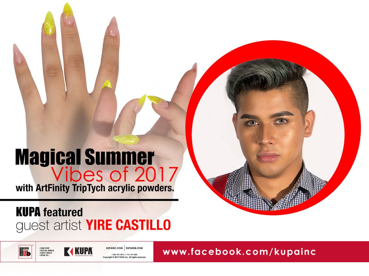 VIDEO: Nude-to-Neon Nails By Yire Castillo Using <a href="/KupaInc/">KUPA Incorporated</a> TripTych Acrylic buff.ly/2tT17Fi