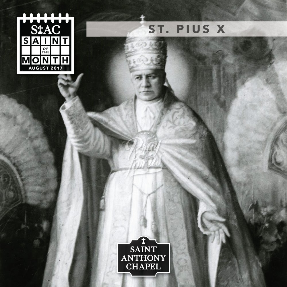 StAnthonyChapel's tweet photo. St. Pius X, #prayforus https://t.co/1kGMA7mZdk