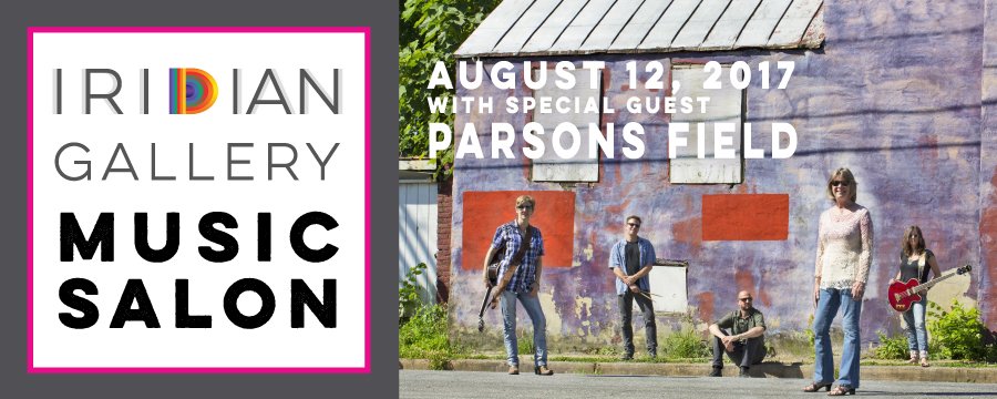 IridianGallery's tweet photo. Don't miss our Music Salon with Parsons Field, Aug. 12. Doors at 6:30. $7 entry / cash bar, benefits the gallery, band and @DiversityRVA https://t.co/8ndosJs8jc