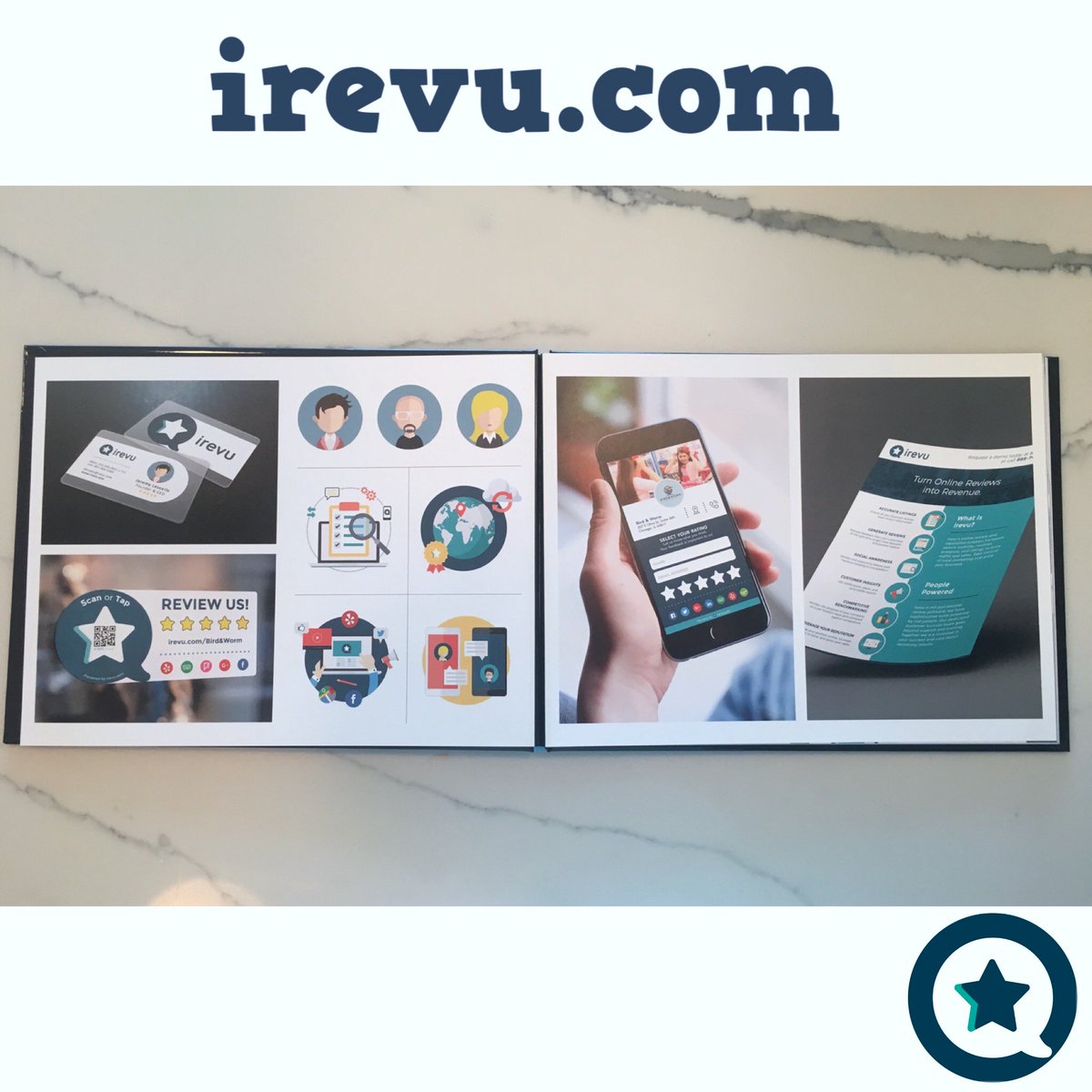 ireviewcom's tweet photo. Our brand book was delivered! Thanks OriginalClick, your designs excite us! #graphicdesigns #designinspo #onlinereputation #reviews #irevu https://t.co/ODtSXrLaR3