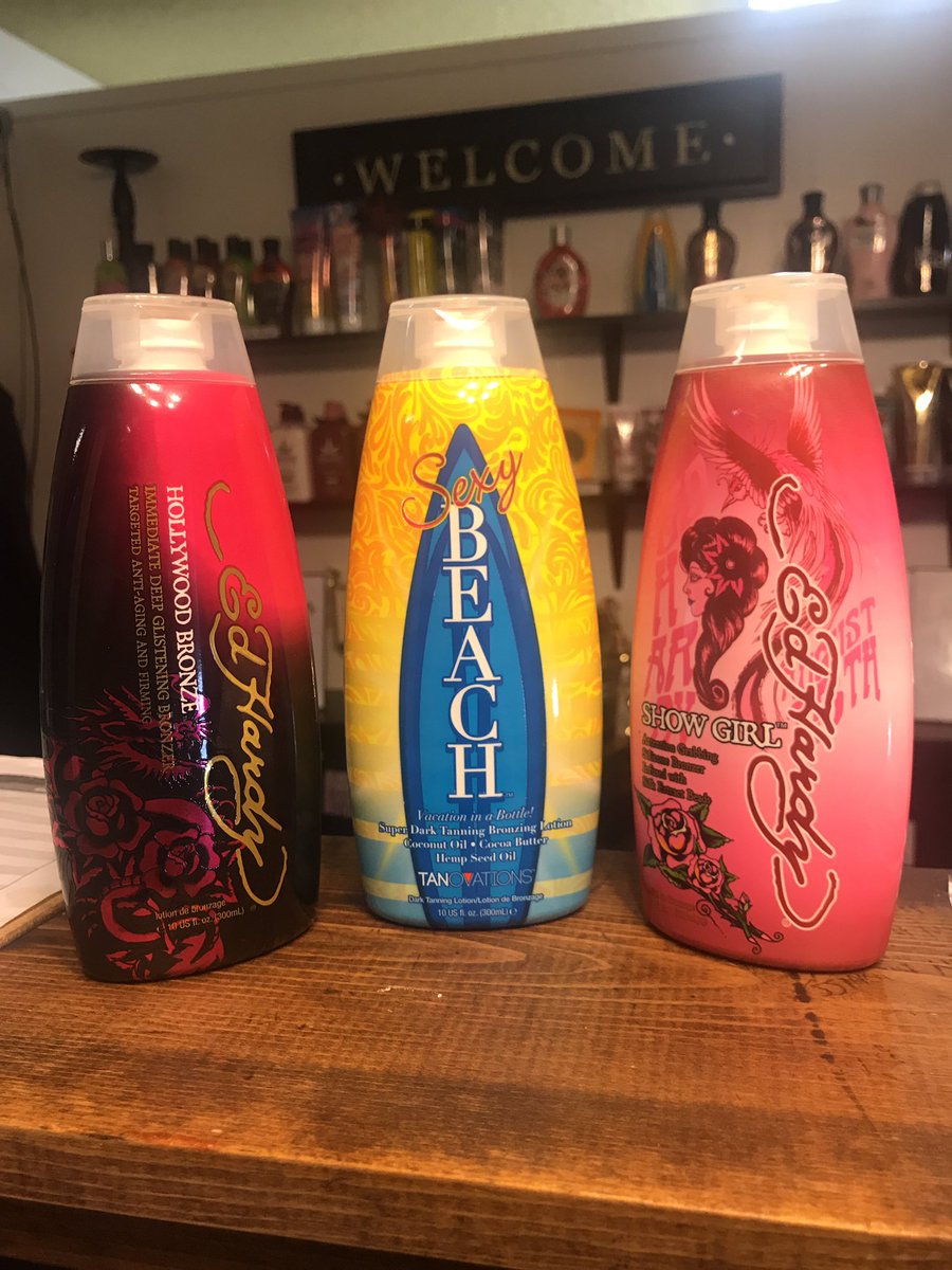 Tanningdeelight's tweet photo. COME IN THIS WEEK AND TRY OUR NEW ED HARDY LOTIONS THE BEST OF THE BEST 🌴🍍💛 https://t.co/mmHHwHWKkO