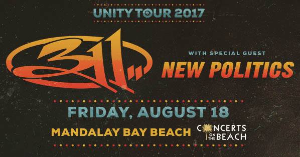 X1075LV's tweet photo. WIN TICKETS at 5:30PM on @X1075 to @311 & @NewPolitics 8/18 @MandalayBay Beach! #UnityTour2017 https://t.co/p3SavaWDRW https://t.co/HRQ8HdNxsc