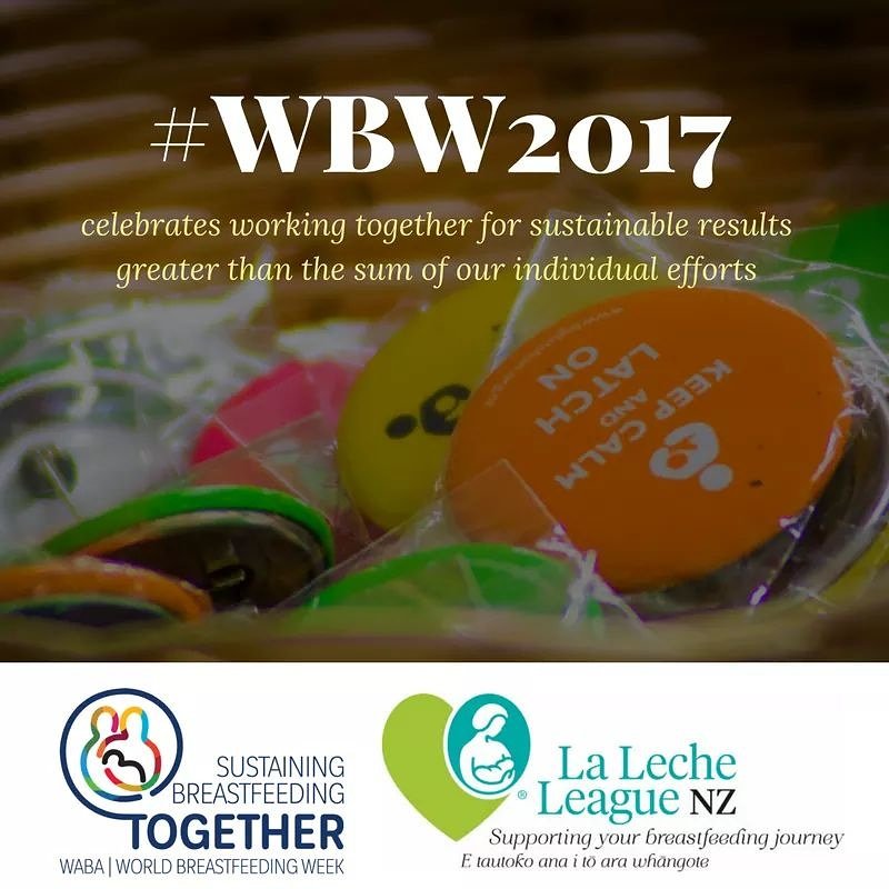 LaLecheLeagueNZ's tweet photo. Happy World Breastfeeding Week! #wbw2017 #LLLNZ #biglatchon https://t.co/miq6YO9z8K