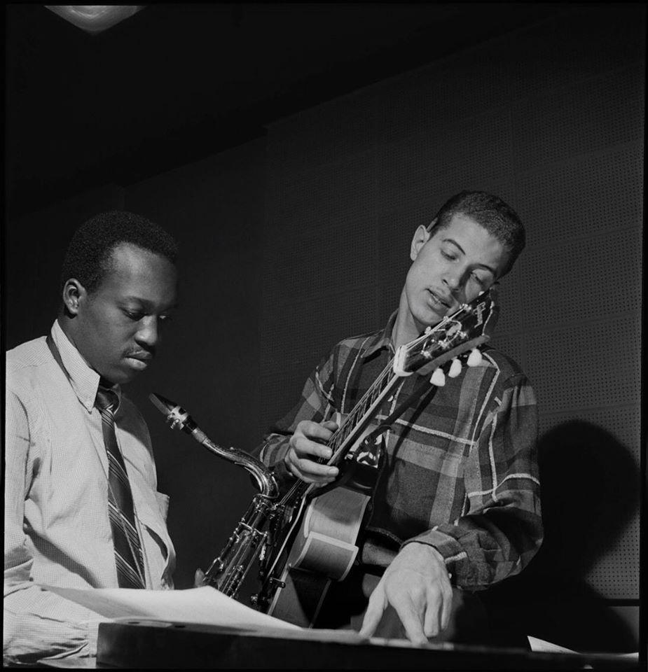 Happy Birthday Kenny Burrell [born July 31, 1931] pictured here with Hank Mobley 
