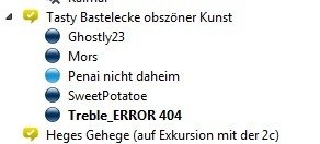 Ich bin eins Besonders Person 
   <a href="/morsmorse/">Maurice</a>  <a href="/geisterhaft23/">Ghostly23</a>