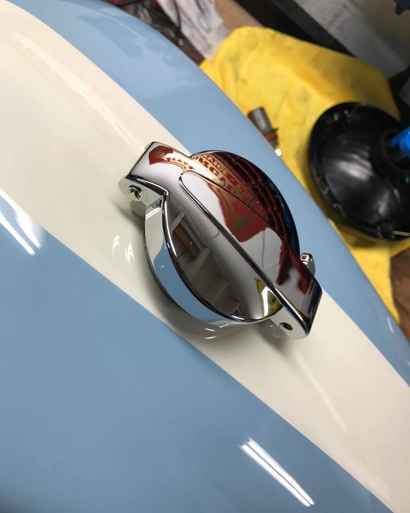 motochopshop's tweet photo. Details...new gas cap assembly on the CB360. #motochopshop #honda #cb360 #cb360t #supporttheindependents #caferacer #caferacerporn https://t.co/p6OdfPUMDO