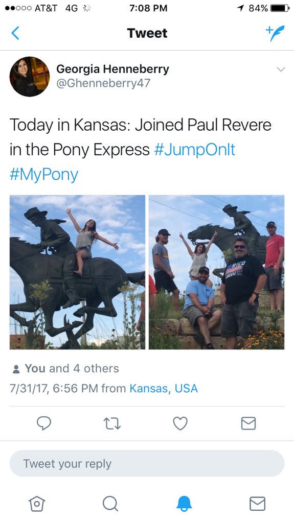 astew988's tweet photo. @Ghenneberry47 Upon further review, @Ghenneberry47 found out that Paul Revere was in fact not involved in the Pony Express. https://t.co/W0KvZyWGwN