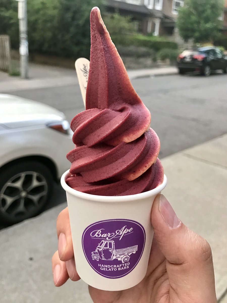 Great gelato at <a href="/Bar_Ape/">Bar Ape</a>!  Blueberry and apricot soft serves, and the dark chocolate gelato bar were fantastic! 9/10 <a href="/EatTweetReview/">Eat. Tweet. Review.</a>