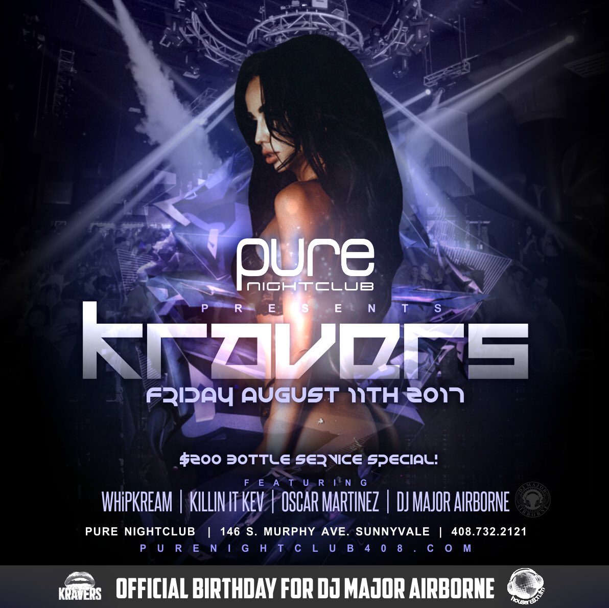 KraversOfficial's tweet photo. We our celebrating @DjMajorAiborne birthday! 🍾🎂 #FREEGUESTLIST   #retweet to save a #ravers life 
DM for 🍾 special!
https://t.co/86MdGfFB0L https://t.co/o06DOL9EP6