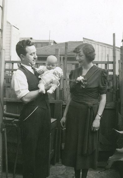 Baby Jerry Garcia with Joe and Ruth Garcia, circa 1942. Happy Jerry\s birthday eve! 