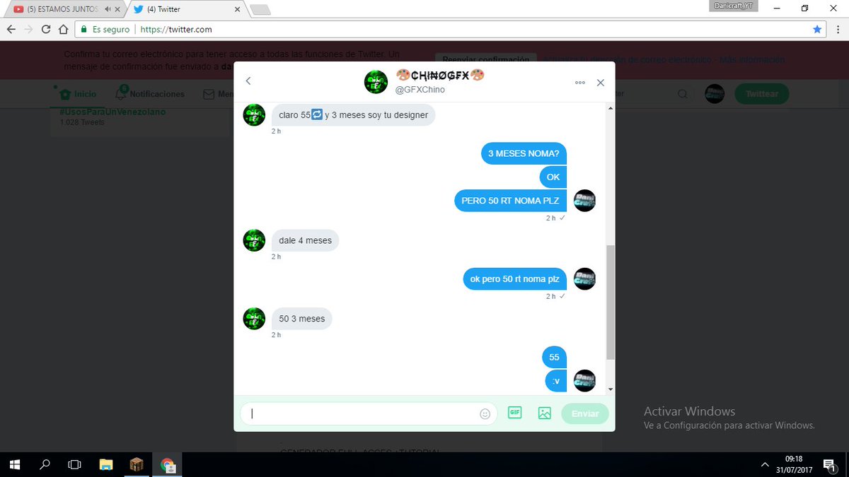 Danielcraft_YT's tweet photo. Ayundenme a yegar a 55 rt porfavor yo se que podemos altss ayuda @GFXChino @JesusAlts @vicxorfg @HeroGamerAlt @MCFlashAlts @FerniAlts https://t.co/Y6OppVVZuU