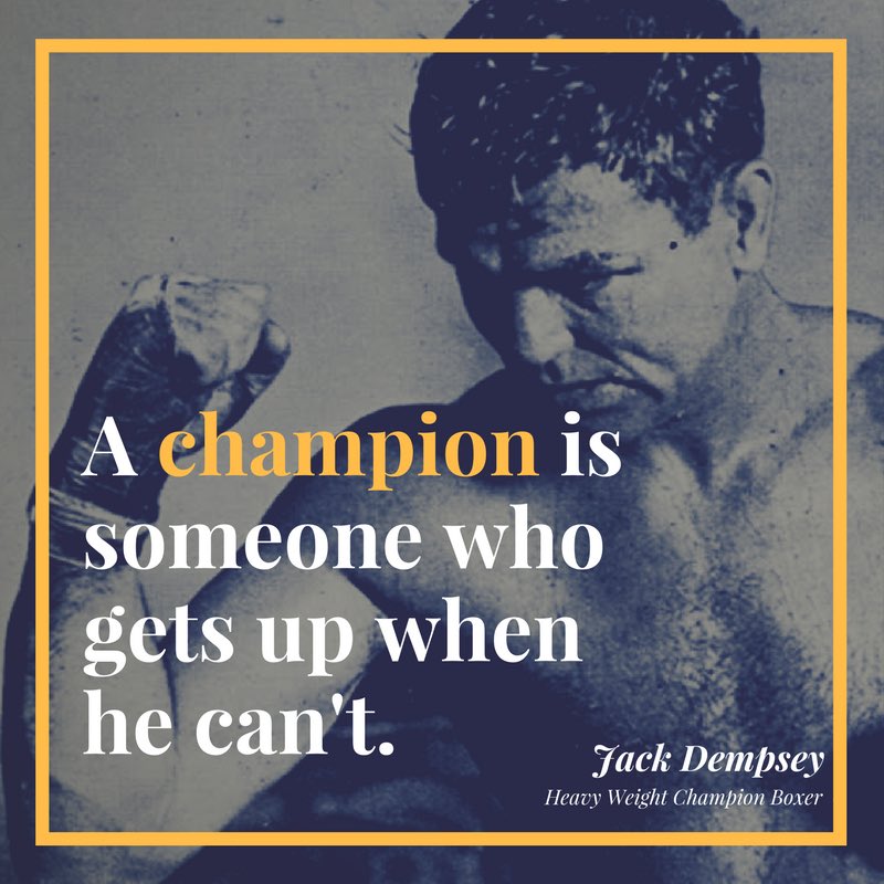 AdaptModern's tweet image. Champions never give up! #MotivationMonday