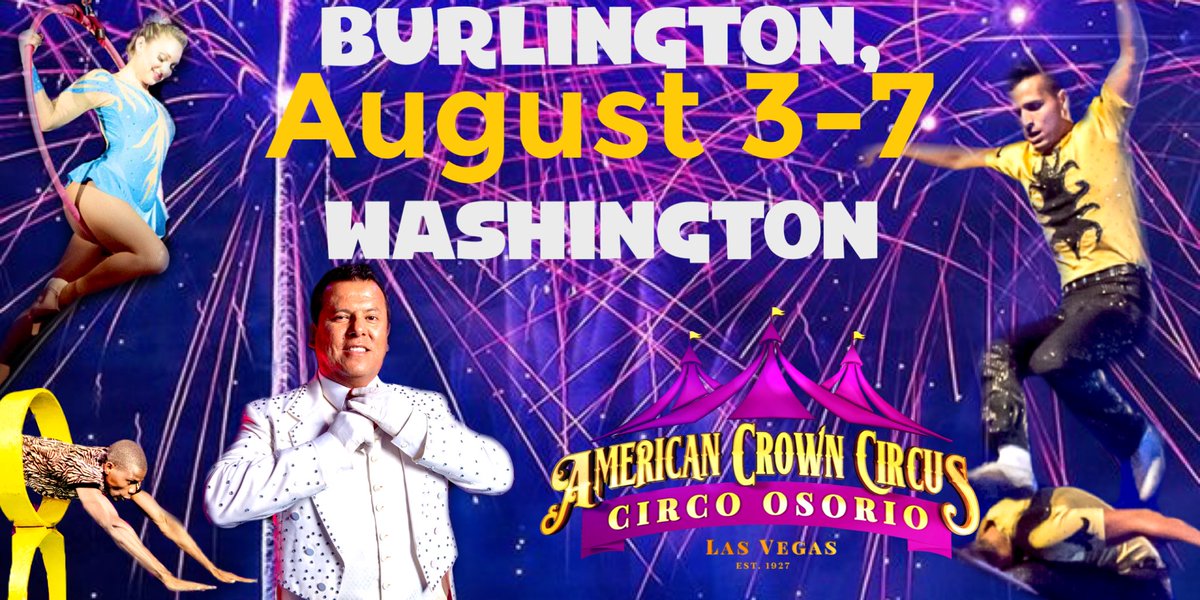Circus_Osorio's tweet photo. Burlington! Come visit the circus this week at @ShopCascade !! Under the bigtop RT for a chance to win a free ticket ! https://t.co/yMzd1Ls3eK