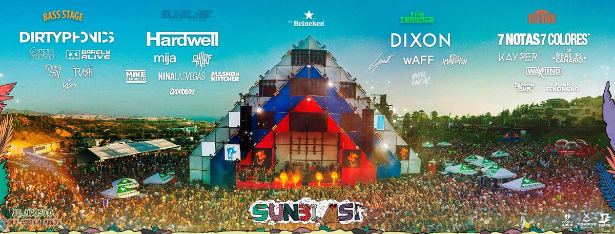 TENERIFEST's tweet photo. CARTEL COMPLETO DE #SUNBLAST - 12 AGO ~ @GolfCostaAdeje...

¡4 ESCENARIOS PARA VIVIRLO EN 360°!

🔊🌋 https://t.co/LViGZjdQ0o