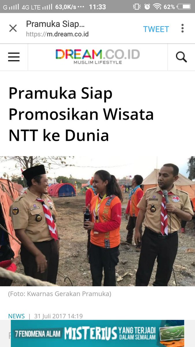 kwarnas's tweet photo. Pramuka Siap Promosikan Wisata NTT ke Dunia https://t.co/FkdTlYFbgv #RainasPramuka2017 https://t.co/5qWeP7DtOv