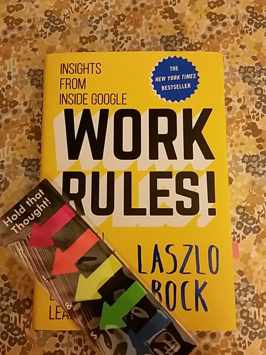 janeller1021's tweet photo. My next book #adventure thanks to #SHRM17 @LaszloBock271 & @Chyjackson1! Thick book, wish me luck! #Knowledgeispower #reading #pageflags https://t.co/Phwa7lWxwm