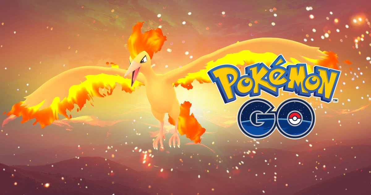 PokemonGOfr's tweet photo. Le Pokémon légendaire Sulfura a été aperçu dans Pokémon GO ! Rassemble tes amis et rejoins un Combat de Raid légendaire près de chez toi ! https://t.co/ZHwHmRO3A0