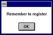 Free software that came up with creative ways of "remember to register"("remember to register" is a good aesthetic!!)
