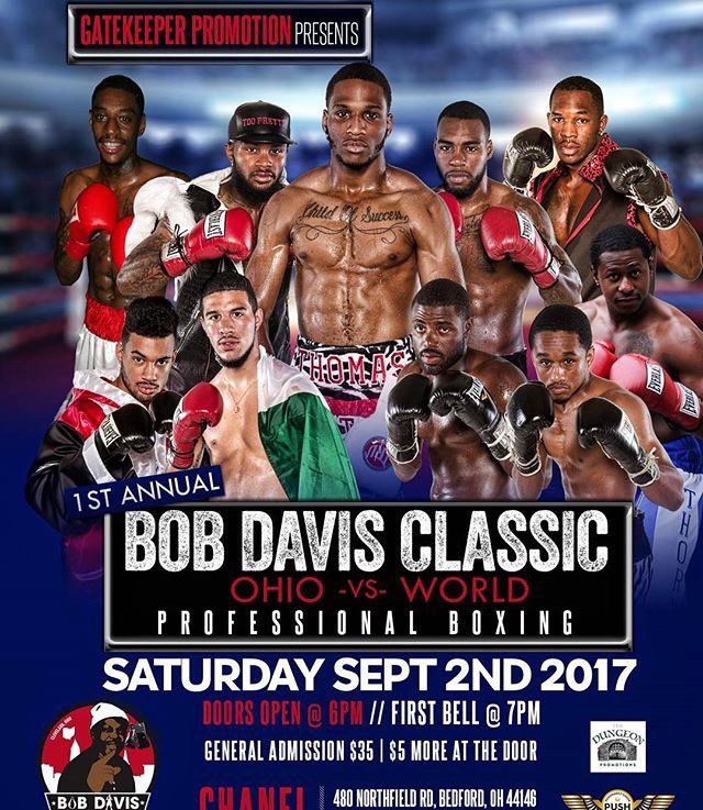 BoxingOhio's tweet image. Sept 2 is the 1st annual Bob Davis Classic: Ohio vs World pro boxing event. #OhioBoxing