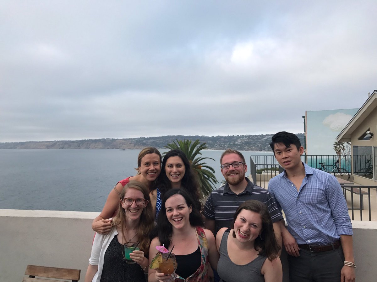ReynaGordonPhD's tweet photo. Vanderbilt Music Cognition Lab in close proximity of the Pacific Ocean! at #SMPC2017 #smpc17 @MusicMindHealth https://t.co/gU687PQlzU