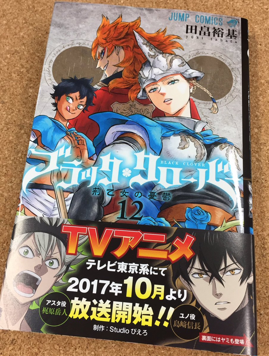 ブラッククローバー 公式 Su Twitter ブラッククローバーコミックス最新12巻完成 表紙は麗しの女性魔道士達 オマケも充実してます ブラクロイチの美人 イケメンが決まるですとォォ 8月4日 金 発売です T Co Ksf0lifimf