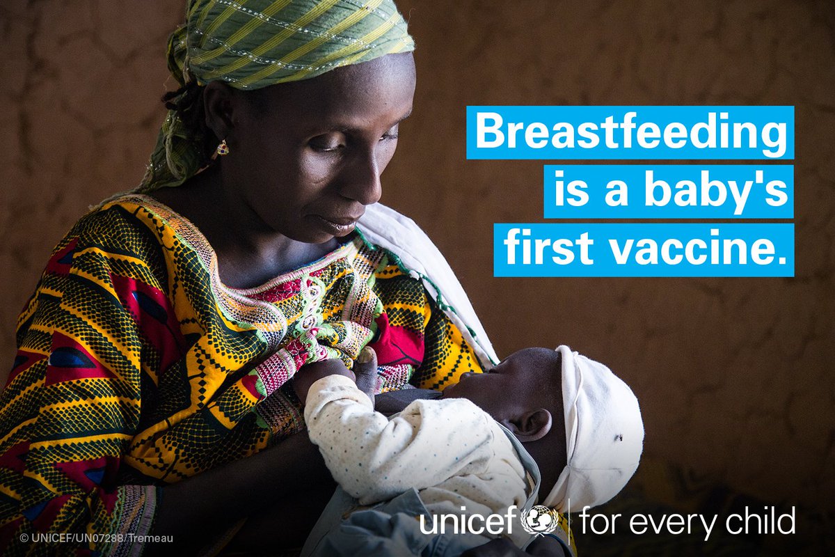 It’s 🌍 #Breastfeeding Week!

#Breastfeeding is a critical step on a child’s path to a healthy future.

uni.cf/Bm1lk