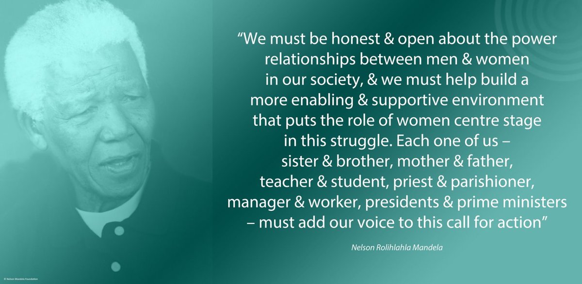 "We must be honest &amp; open about the power relationships between men &amp; women in our society &amp; we must help build a more......." #WomensMonth