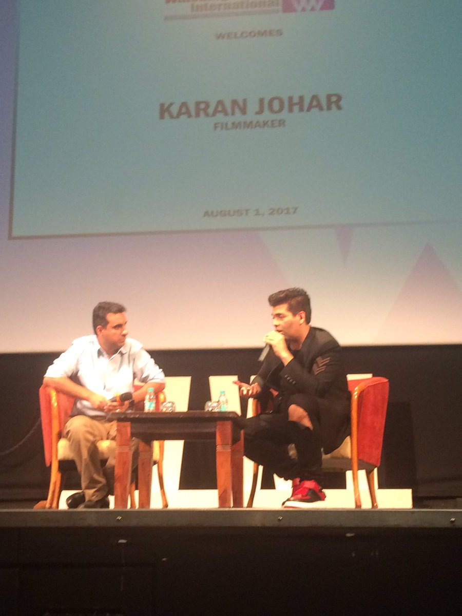 Whistling_Woods's tweet photo. @karanjohar shares his experience of directing Ae Dil Hai Mushkil at #WWIMasterClass https://t.co/LV1GqirFGI