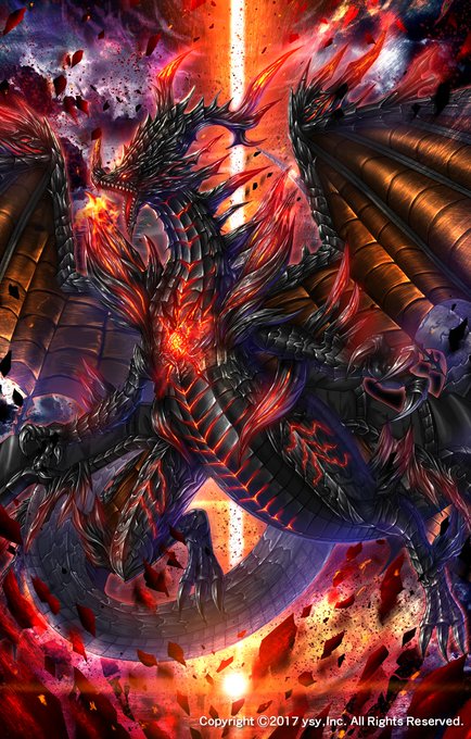 株式会社ysy様「Revolve-リボルヴ-」第2弾パック「Attack of Dragons」がリリースされましたので続いてお知らせ。先の作品の他、「終末の黒竜」「漆黒の門番 ケルベロス」「原始の白竜」「長靴を履いた猫」等担当致しました。何卒よろしくお願い致します! #リボルヴ 