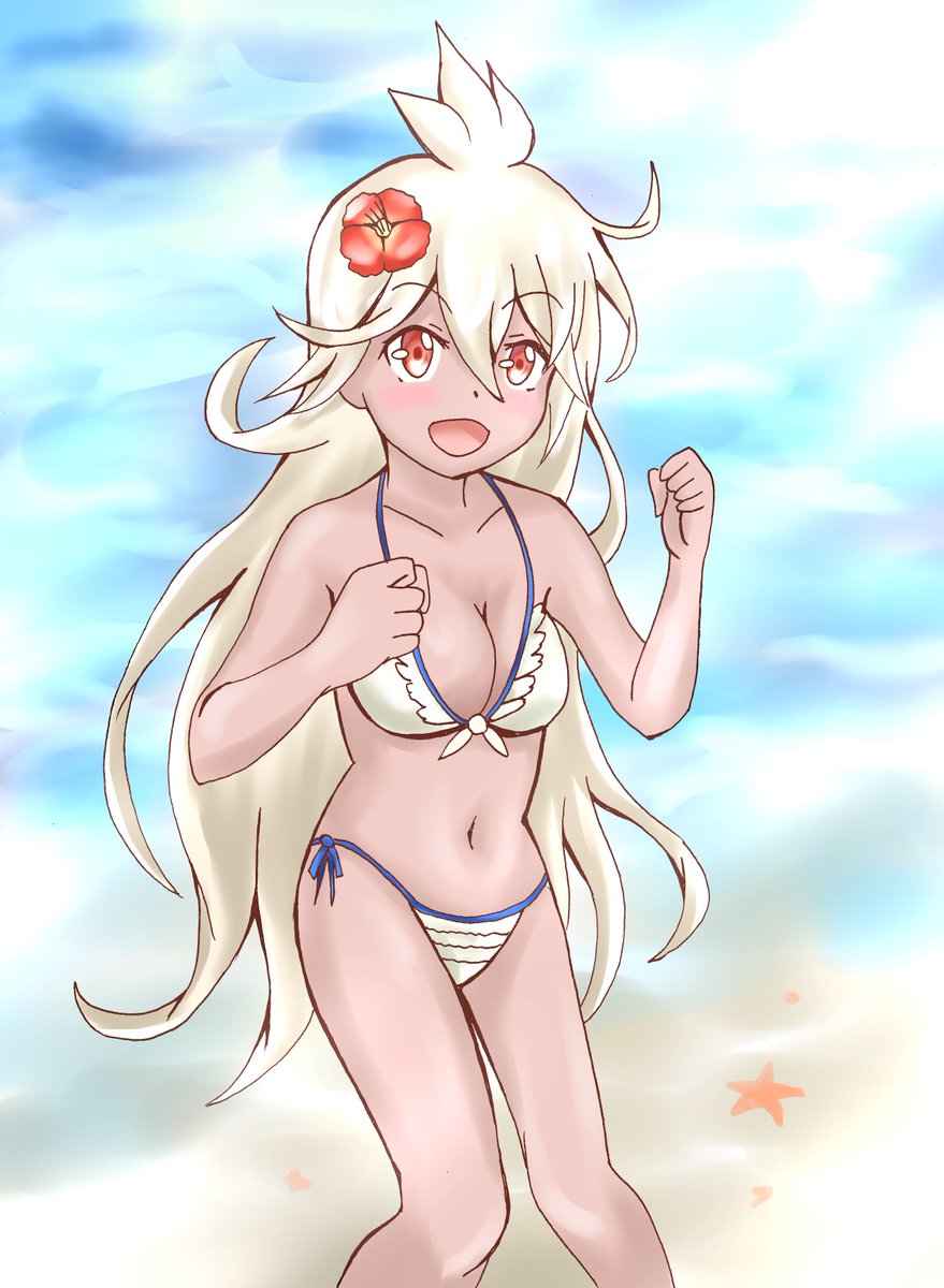 藍ぽん در توییتر 水着ゾーイ復刻 ということで ブラック騎空団のヒロイン ゾーイちゃんです