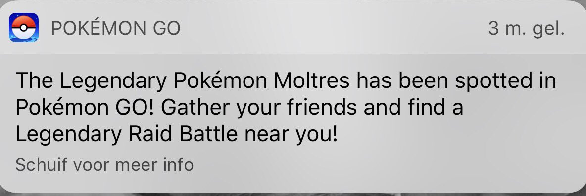 TeamInstinctBE's tweet photo. Yep, it's official! ⚡️⚡️⚡️
#Moltres available in #PokemonGO #betterLateThanNever https://t.co/SFsYXJvHVn