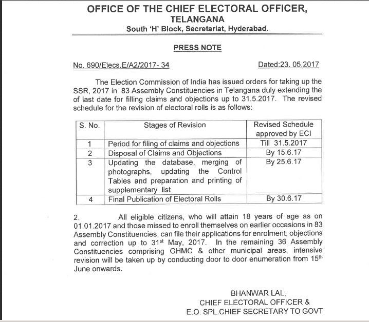 ceotelangana (@ceotelangana) on Twitter photo 