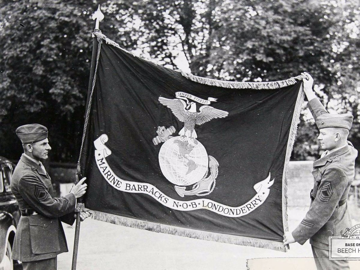 PRteamsolutions's tweet photo. This is @USNavy  and @USMC history month at the @BeechHillDerryhttp://ow.ly/sRzm30e4qWP https://t.co/iIDVKpyLw3