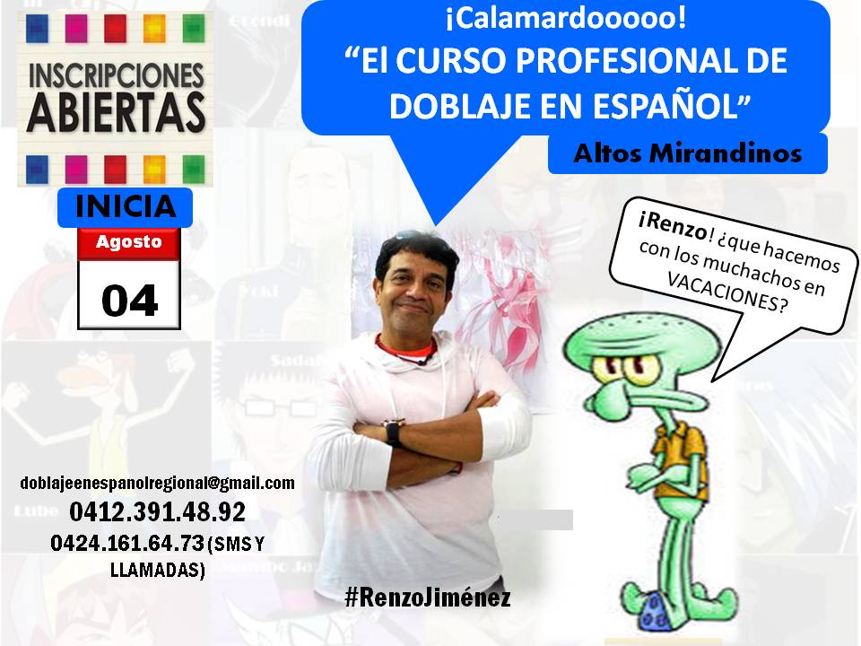 JanethVoz's tweet image. aprovecho de Invitarles a nuestro #curso #doblajeenespanol de @Doblajenespanol en #SanAntonioDelosAltos Inicia el #4Agos #dubbing