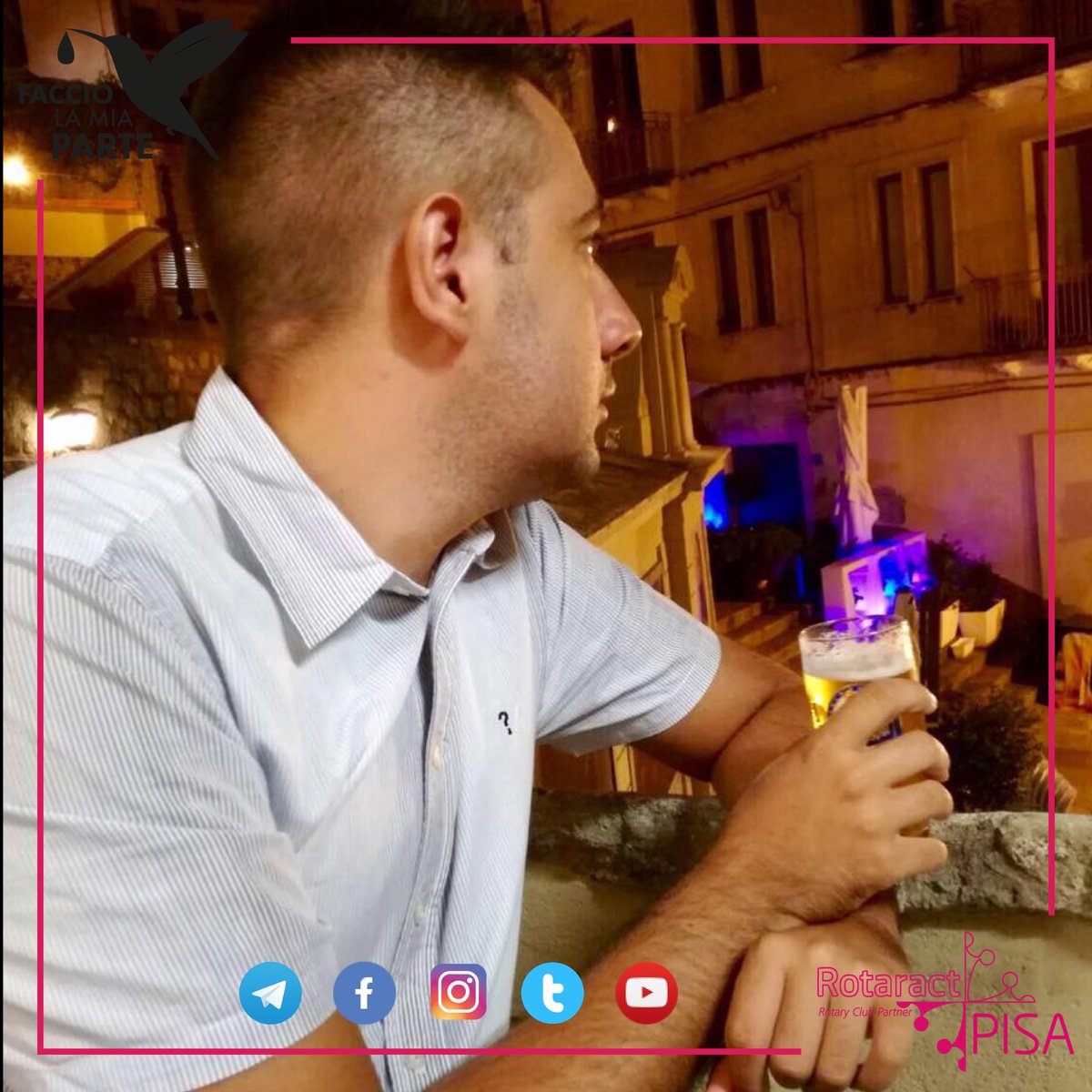 rtcpisa's tweet image. #31luglio Tantissimi auguri al nostro Vice P e Pres. Comm. Azione Professionale @jeangiangian. 🎉🎂
#RotaractPisa #FaccioLaMiaParte #HappyBDay