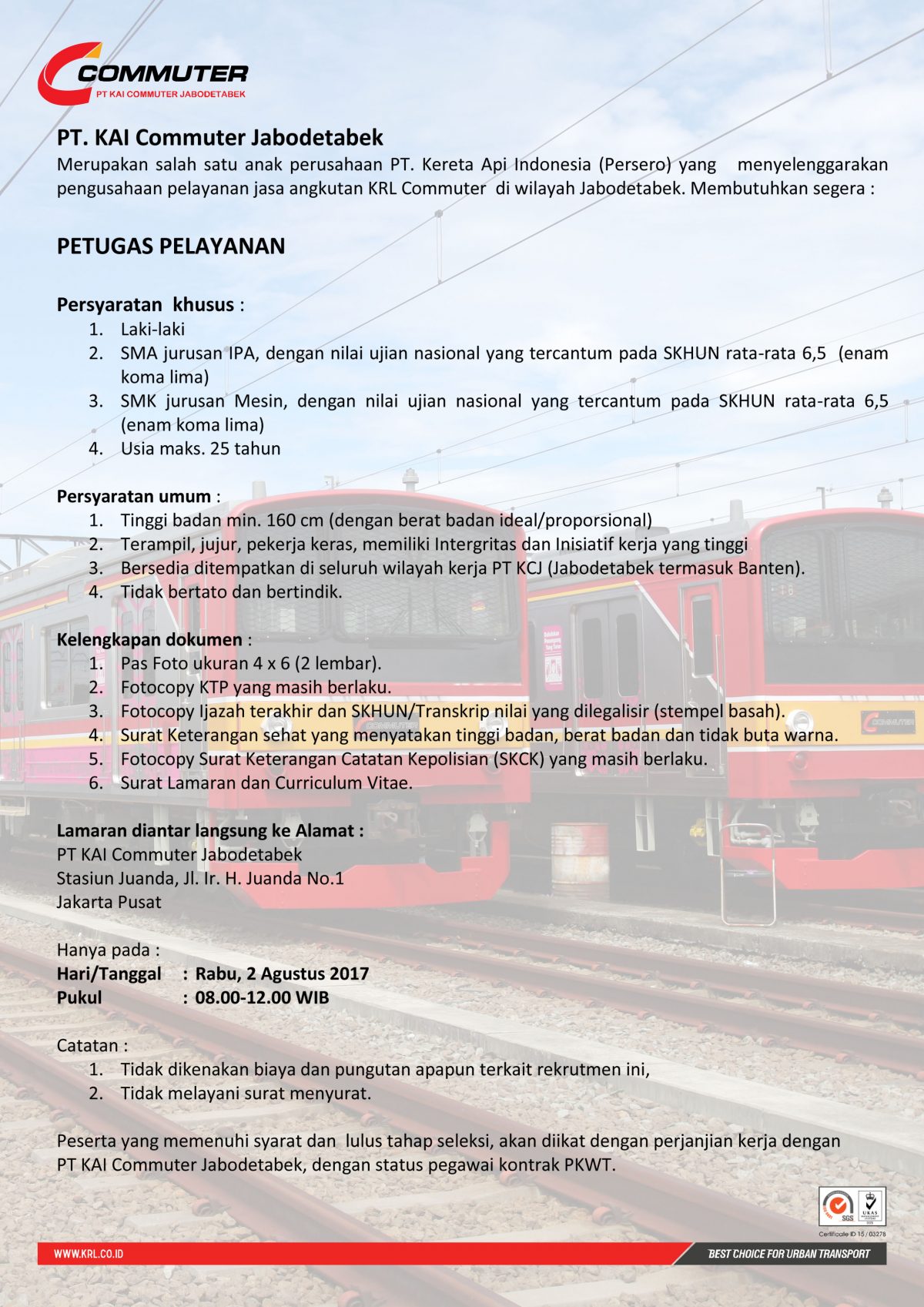 Download 98+ Contoh Surat Lamaran Kerja Kereta Api Terbaik Dan Terbaru