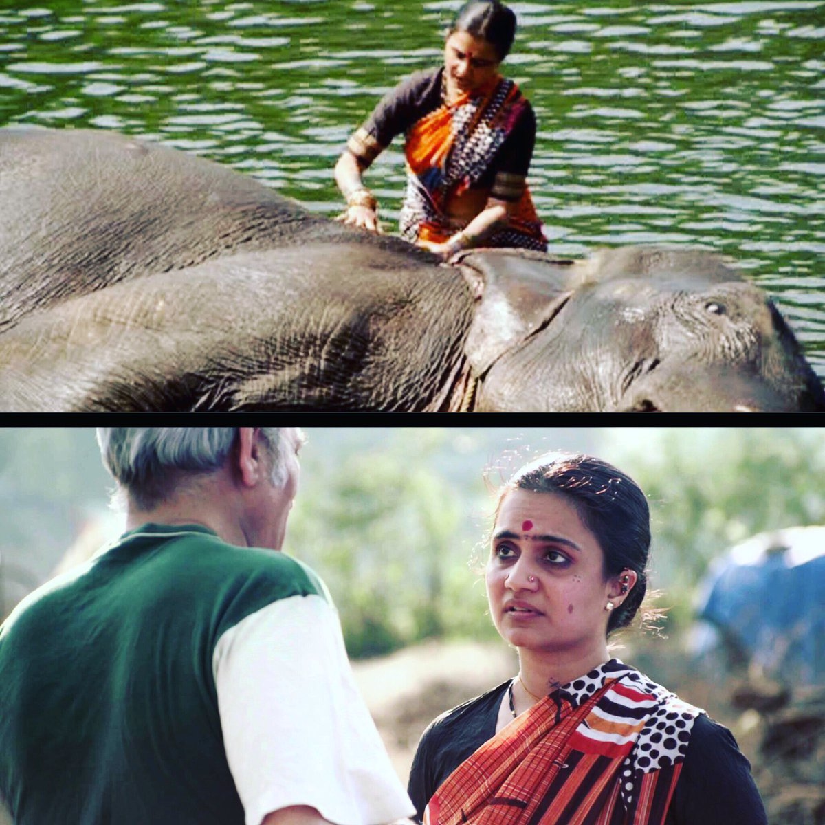 AmrSubhash's tweet photo. "The actress with the elephant was absolutely magnificent!" said Robin Baker, Head Curator, British Film Institute (BFI), after 'Astu'. https://t.co/Tiy4zOBrZp
