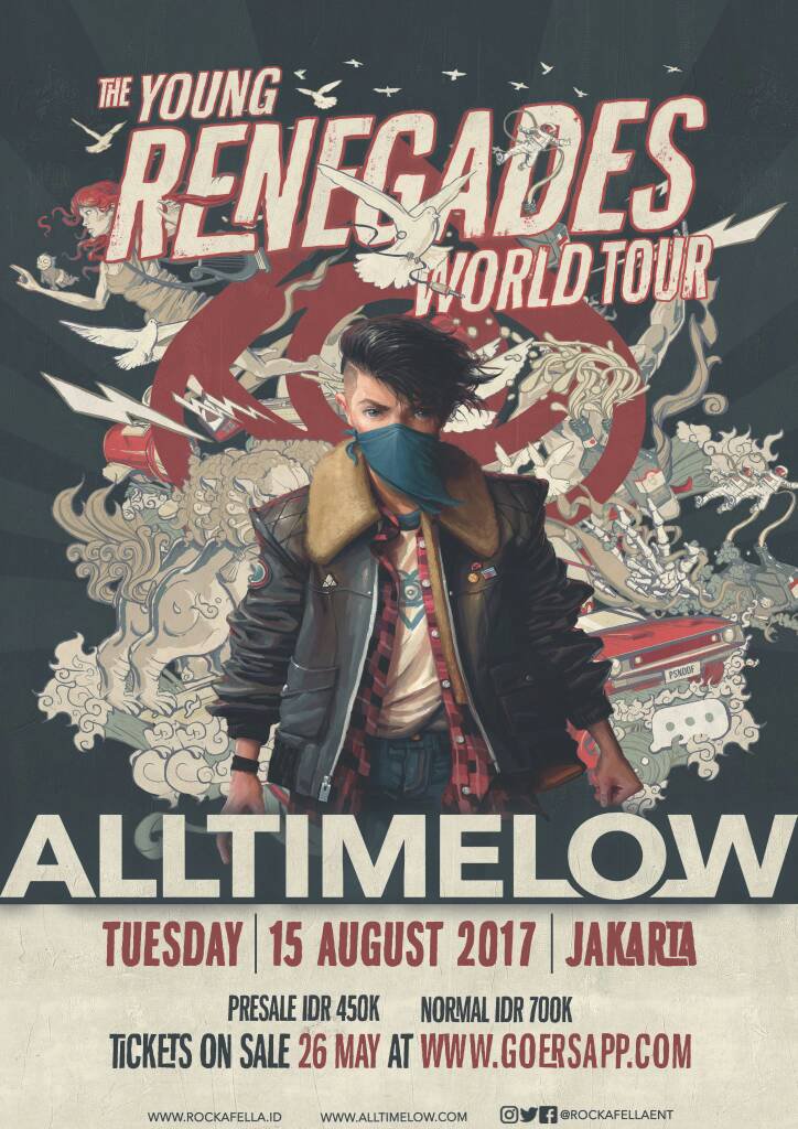 Ready for All Time Low "The Young Regenades World Tour" Live In Jakarta?! Grab fast your ticket now at <a href="/RockafellaEnt/">Rockafella Ent</a>