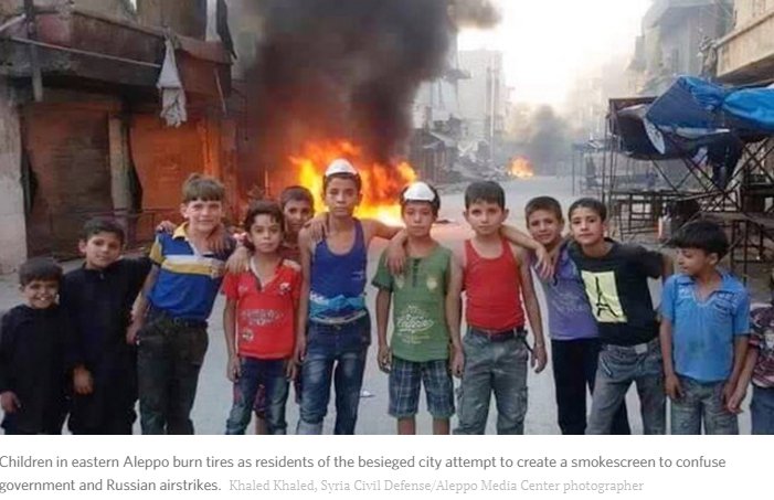 Metanat8's tweet photo. Burning Tires in Aleppo: A Desperate People Try to Fend Off Warplanes @syriadeeply #AngerForAleppo #7DaysInSyria https://t.co/4gtcGlbJak https://t.co/st7QDjiBlR