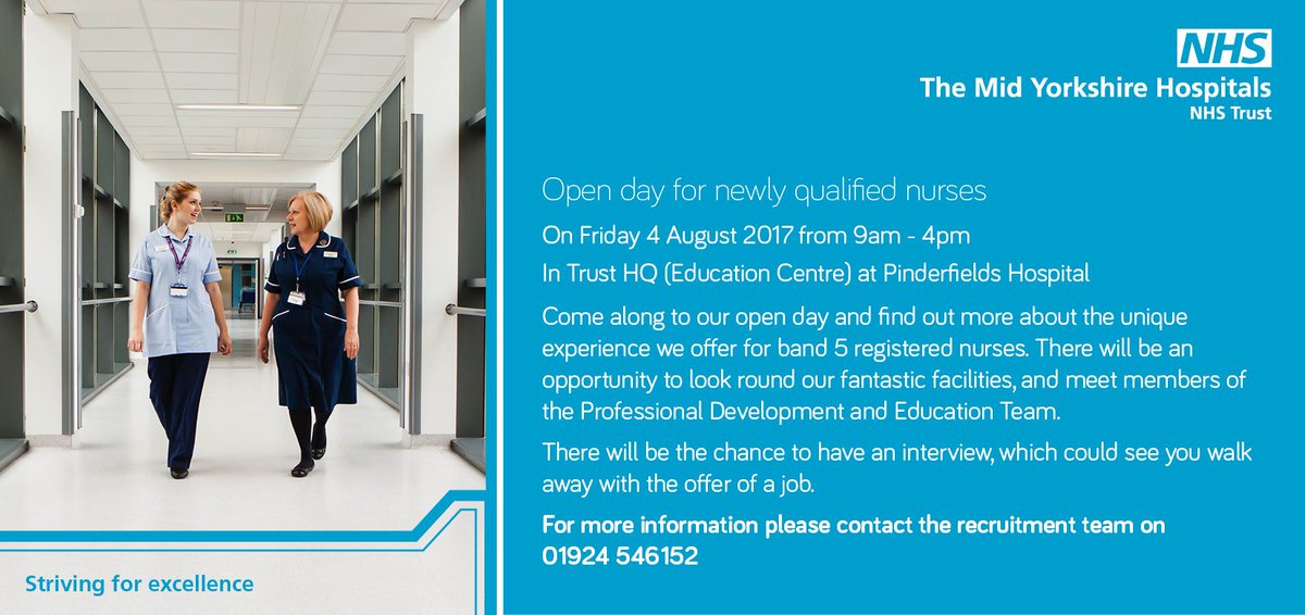 Come along to our open day for newly qualified #nurses this Friday at @PindersHospital from 9am  #nhs #team