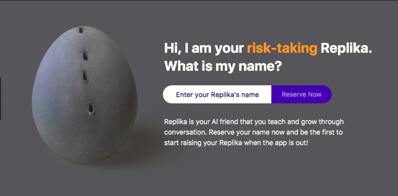 Wemanity's tweet photo. Replika, le double d’un défunt dans une appli. 
Cà vous rappelle un épisode de @blackmirror ?https://t.co/6dwrGbAs3o
https://t.co/2KbB7twKk7 https://t.co/W5YpXWUh7z