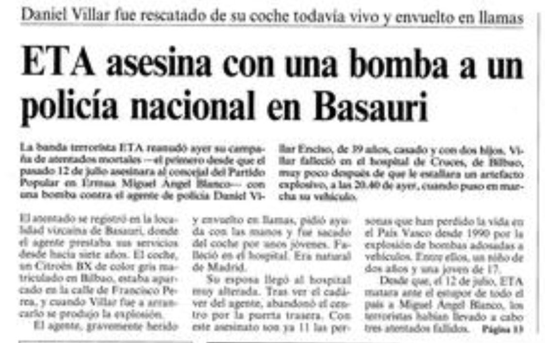 manumarlasca's tweet photo. Debe ser duro morir de un infarto en una cárcel lejos de casa, pero es mucho peor morir como murieron los policías víctimas de Kepa del Hoyo https://t.co/UlxCyyt2Wb