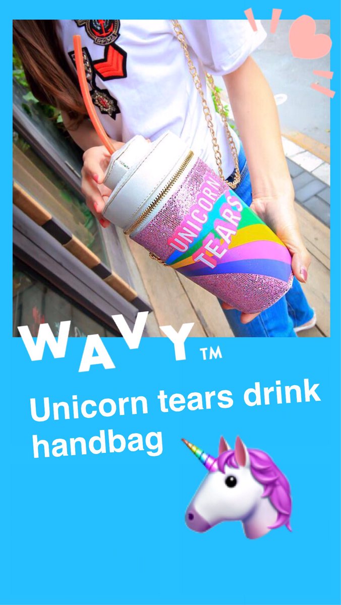 wavyplanet's tweet photo. Unicorn tears drink bag 🌈🌈🌈https://t.co/Fx9yoXNcmT #unicorn https://t.co/Ox1VF6qmJG