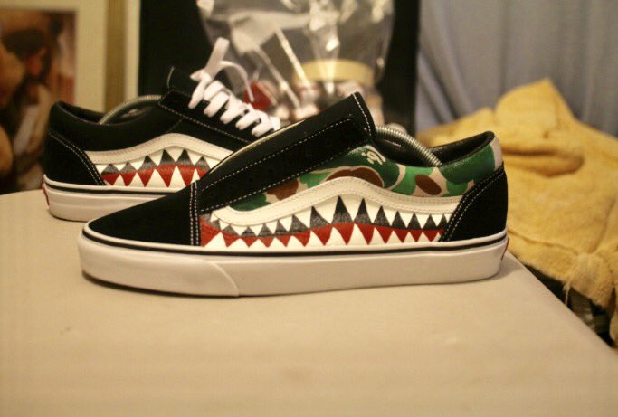 yellow vans with teeth