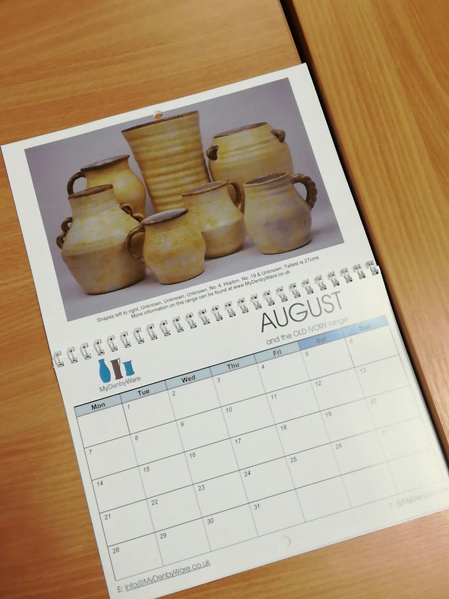 MyDenbyWare's tweet photo. First day of a new month...can only mean one thing! Time to turn the calender over to August and the Old Ivory range! https://t.co/0KnJwu0ntJ
