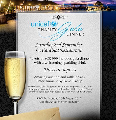 fisherman_cove's tweet image. Join us on the 2nd of September 2017 for our fundraising initiative to support UNICEF’s Wash Project! #LeMeridien #UNICEF #WashProject